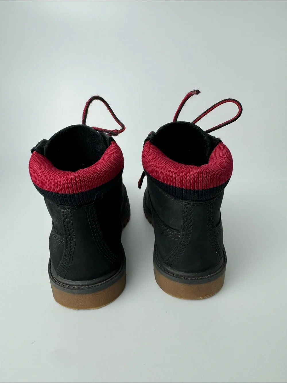 Timberland Black Red Boots - Kids 11